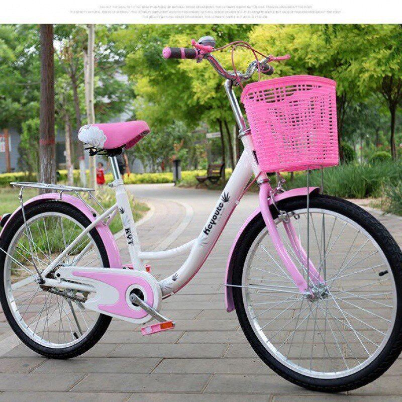 62024新款芭蕾男女学生成人单车通勤脚踏中小学生代步自行车成