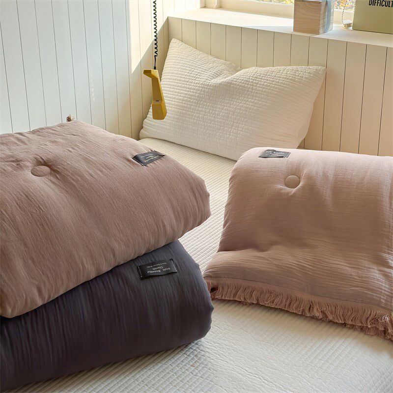 A类母婴级被子春秋被夏凉被全棉可机洗空调被单人双人被芯4斤