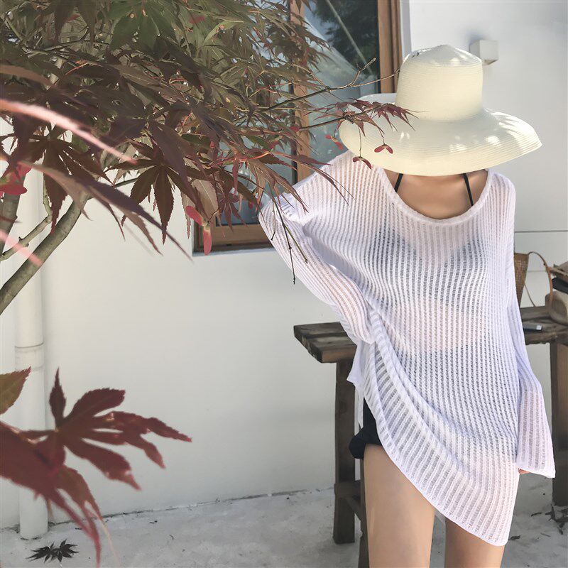 泳衣女2024新款分体式保守海边度假G罩衫三件套女士显瘦遮肚泡温