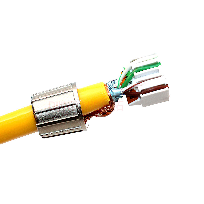 免压超六类网线水晶头家用千兆网络rj45屏蔽6七类免网线钳接头