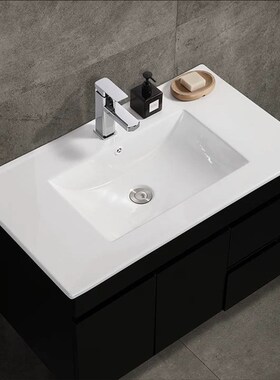 36/40/44/52/53/55/56.5D/60宽陶瓷一体盆台中盆洗手盆洗脸盆单盆