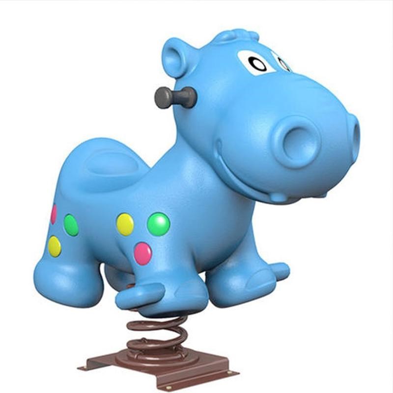 幼儿园户外公园木马小区弹簧摇马儿童塑料摇摇乐双人跷跷板玩具