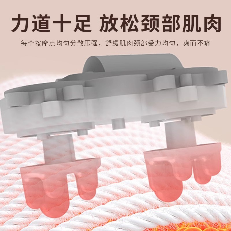 u型枕颈椎枕午睡礼物教师新款颈枕按摩枕便携办公室肩颈按摩仪