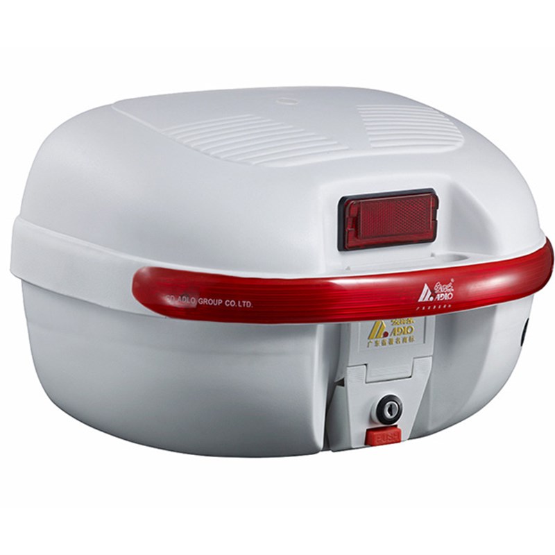 爱得乐938摩托车尾箱 踏板电动车后备箱大号可快插工具尾箱储物箱