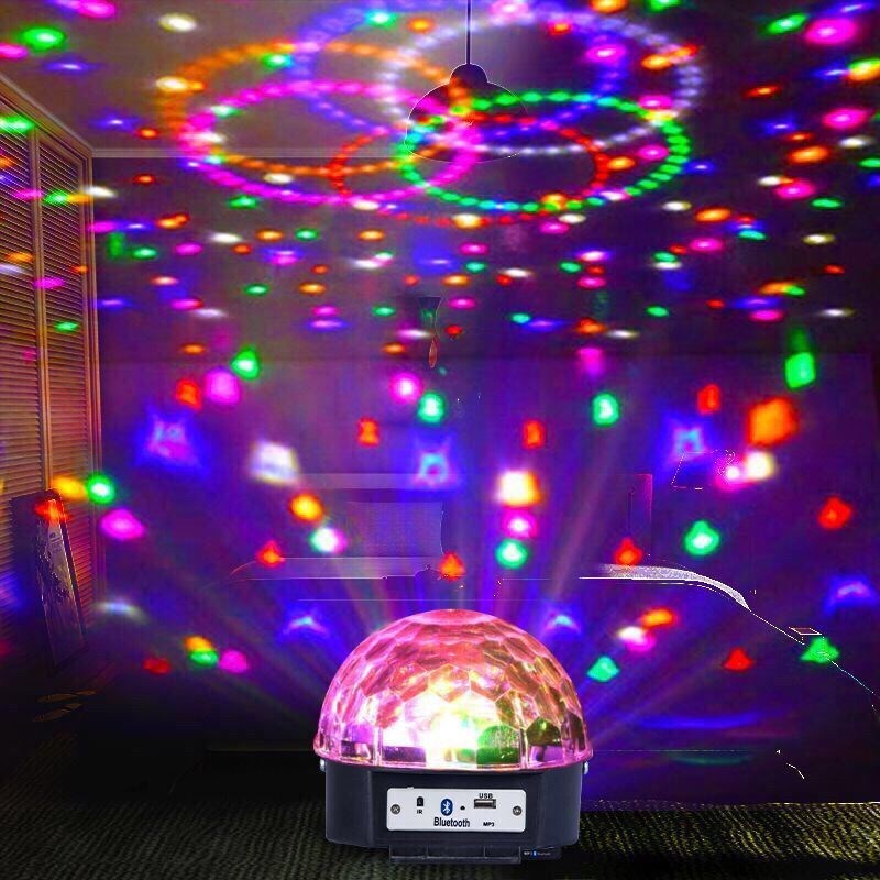 ktv闪光灯声控彩灯LED魔球灯酒吧跳舞旋转七彩灯舞台灯宿舍氛围灯