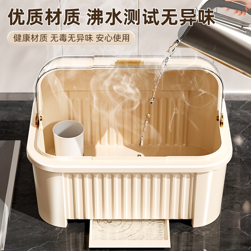 厨房碗碟收纳架台面收纳盒家用放碗盘子碗筷置物架多功能沥水碗柜