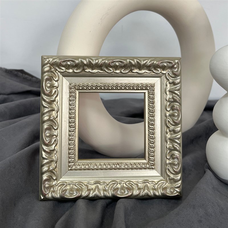 【工厂店】复古做旧印花款银色油画框画框相框可定制可接装裱