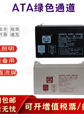 ATA绿色通道LC-R1212免维护铅酸蓄电池12V7.2A17A24A38A65A100AH
