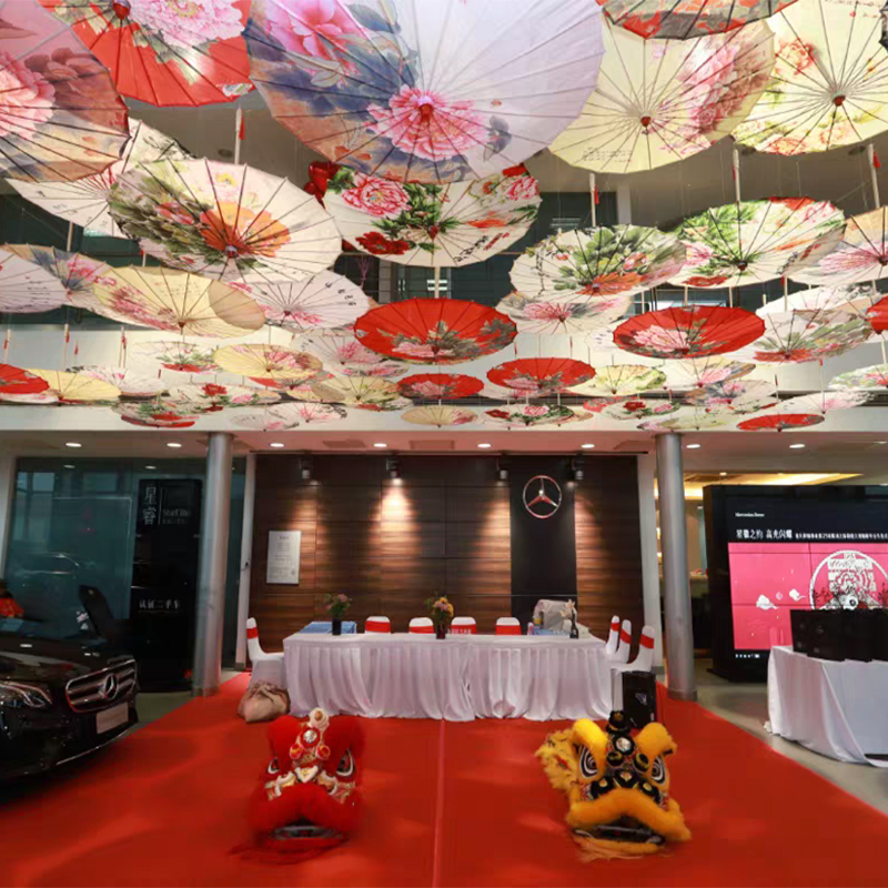 油纸伞绸布伞汉服男女防雨防晒古风古典舞蹈道具伞装饰中国风吊顶