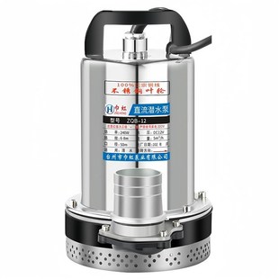 12V24V48V60nV72V2寸直流大流量潜水泵家用农用电动车高扬程抽水