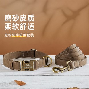 狗狗项圈狗脖圈宠物牵引绳中小型犬E比熊法斗狗脖套遛狗链宠物用