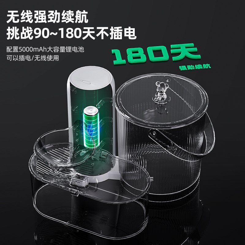 宠物倾倒式猫咪饮水机宠物饮水机自动过滤循环猫咪流动活水机器