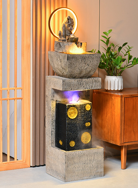 招财貔貅流水生财摆件客厅办公室桌面装饰循环水景观送礼开业礼物