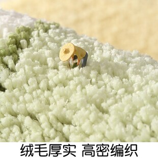 卡通浴室防滑地垫 新款 家用植绒吸水厕所卫生间脚垫客厅卧室门垫
