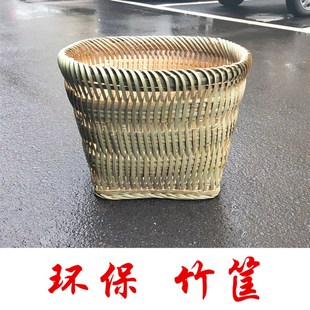 竹篓 竹筐 大篓子 环保 竹编 垃圾篓 公园 垃圾桶 建筑 农村 鸡窝