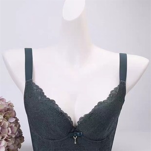 美容院薄款 五排扣女士内衣 文胸聚拢调整型无海绵文胸收副乳大码