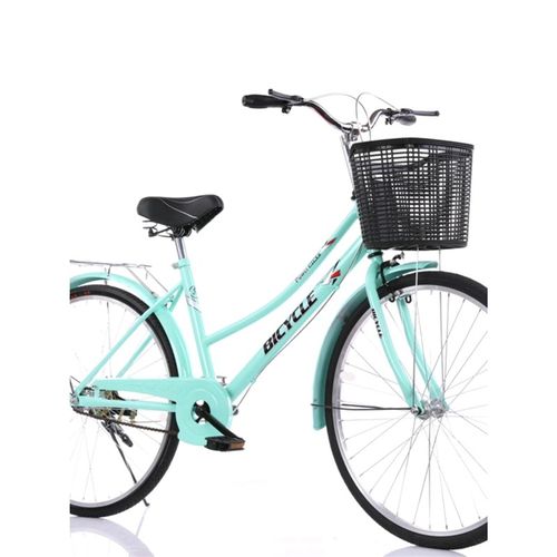 免充气实心胎自行车成人26寸24寸自行车自行车男女成年人轻便男款