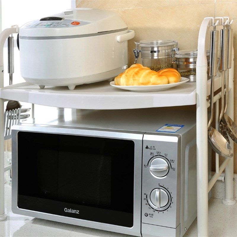 厨房方形微波炉架子 四脚落地式烤箱架多功能置物架层架电饭锅架,厨房/烹饪用具,微波炉置物架,淘宝优惠券,粉丝福利购,淘宝优惠卷