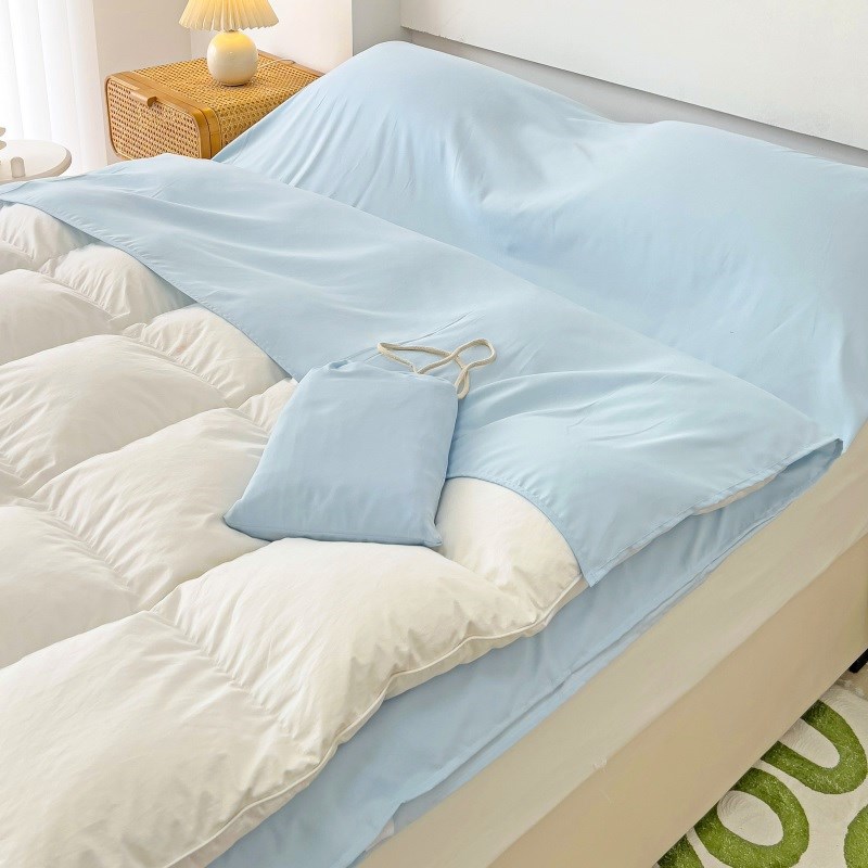 隔脏睡袋住酒店四件套纯棉旅行床单被套便携式三件套出差旅游全棉