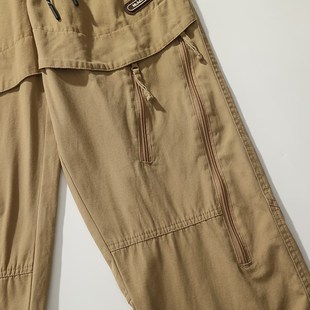机能拉链设计 裤 宽松阔腿 多口袋工装 山系户外男士 王炸伞兵裤