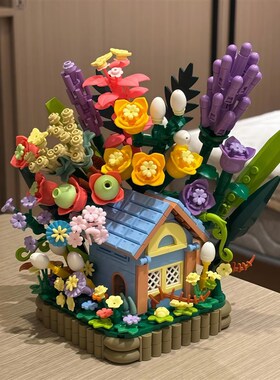 街景积木a小屋小颗粒益智拼装玩具2025新款女生高颜值仙气手工礼