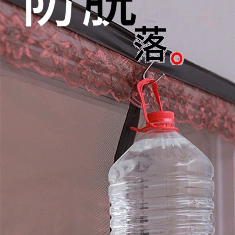 自装通风防蚊门i帘m纱门简易磁性韩版蚊帐加厚夏天挡蚊自吸双开