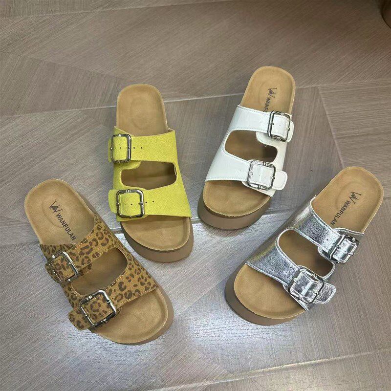 厚底增高6厘米拖鞋女夏外穿2025新款小个子松糕底沙滩凉拖鞋女