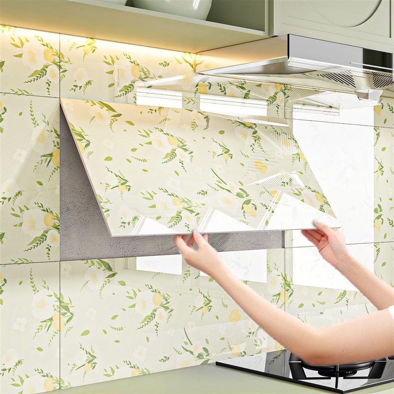 法式厨房墙面防油贴纸自粘防火耐高温防水加厚款仿瓷砖铝塑板墙壁,家居饰品,软装墙贴,淘宝优惠券,粉丝福利购,淘宝优惠卷