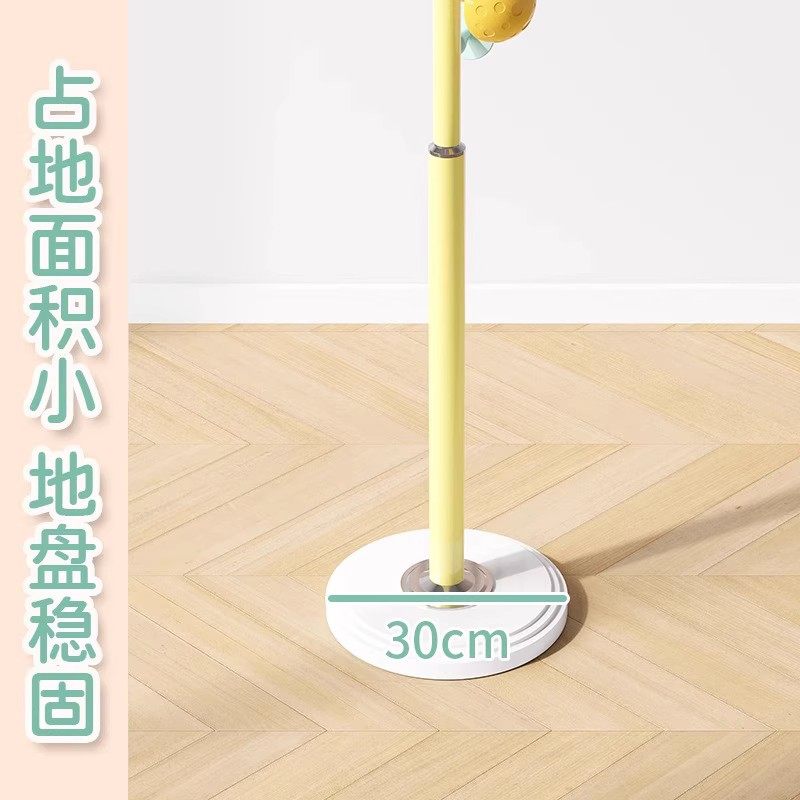 儿童衣帽架落地可爱入户衣架卧室收纳挂衣架蘑菇女生彩色晾衣架