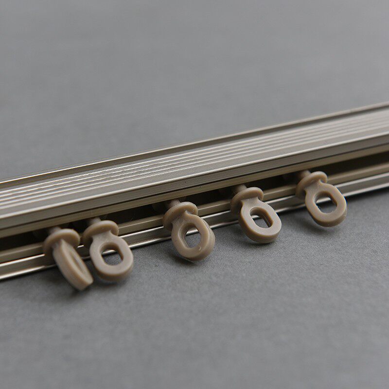 德裕 铝合金窗帘弯直轨道 纳米静音 顶侧装单双落地飘窗客厅卧室