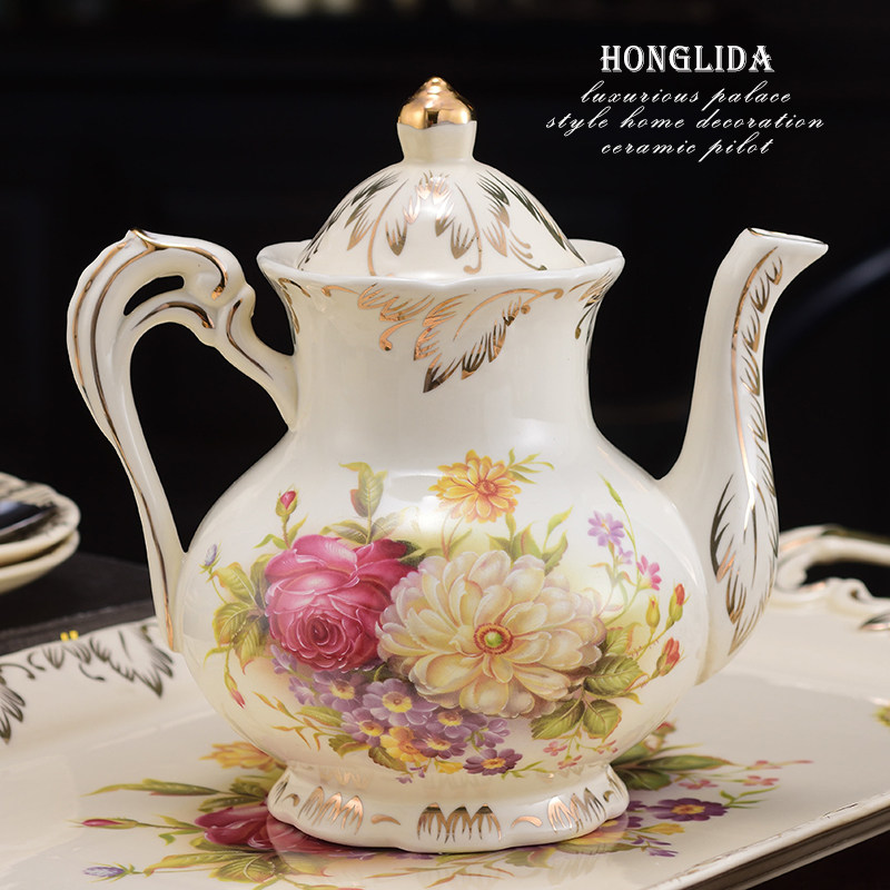 手冲咖啡壶奶茶壶家用陶瓷咖啡壶套装欧式冷水壶煮咖啡器具凉水壶