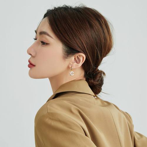 小香风双c耳钉设计感韩式