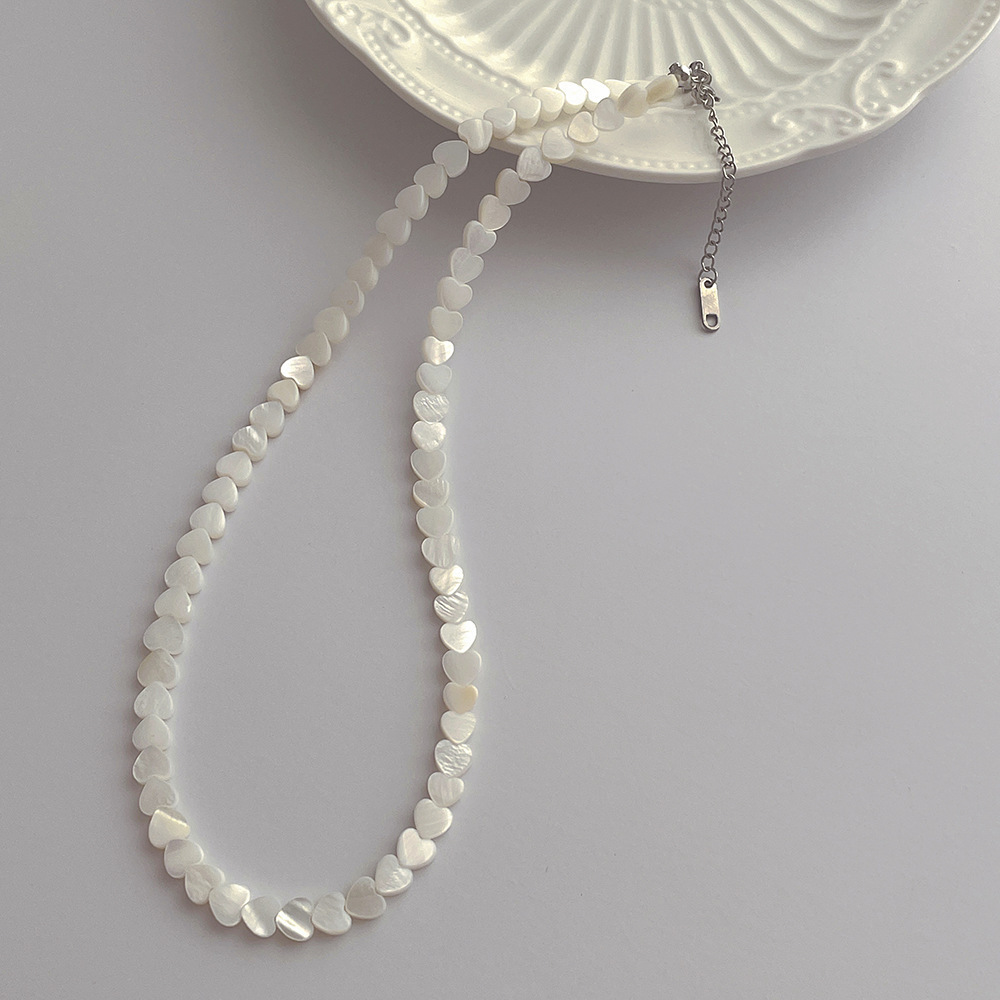 简约设计感6mm淡水贝壳爱