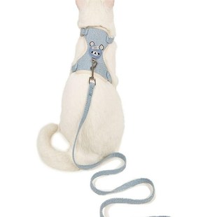 猫咪牵引绳遛猫绳子猫咪小型犬猫胸背带防挣脱宠物 背心式