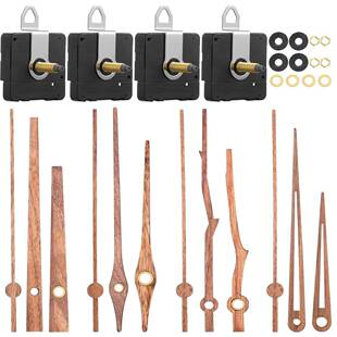 创意家用钟饰机芯指针石英钟现代风钟表材料挂钟时针实木表芯配件