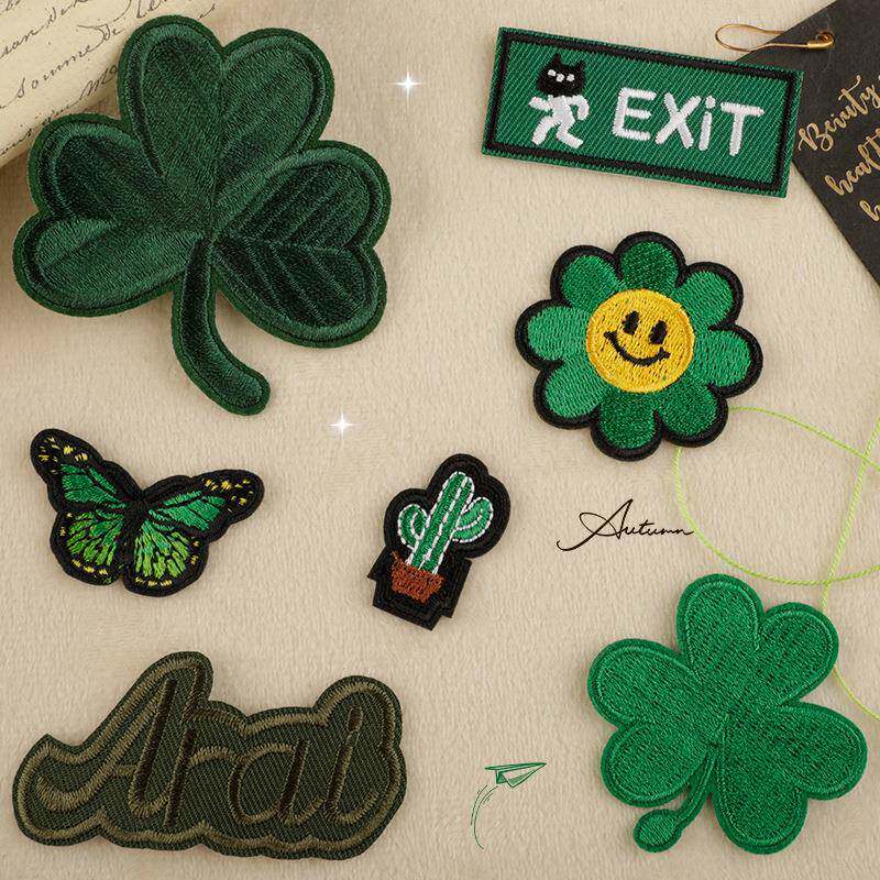 时尚军绿色自粘布贴羽绒服补丁贴布迷彩衣服装饰修补贴裤子补洞贴