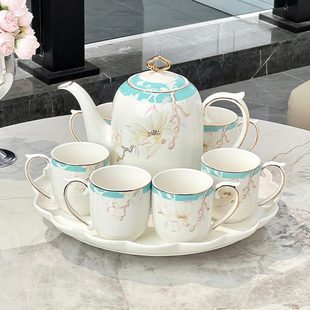 茶杯茶具套装 结婚礼品轻奢陶瓷水杯茶壶待客家用客厅高档新款 2025