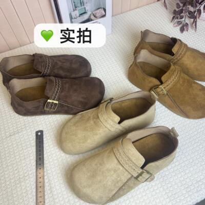 女款内增高软底全包勃肯懒人鞋