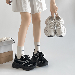 老爹鞋增高网面男鞋时尚百搭男女鞋春季新款透气厚底