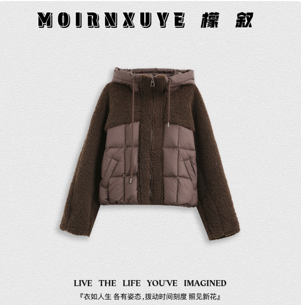 【甜甜专享】檬叙MOIRNXUYE【半旬冬雪】时尚百搭休闲外套MX1308