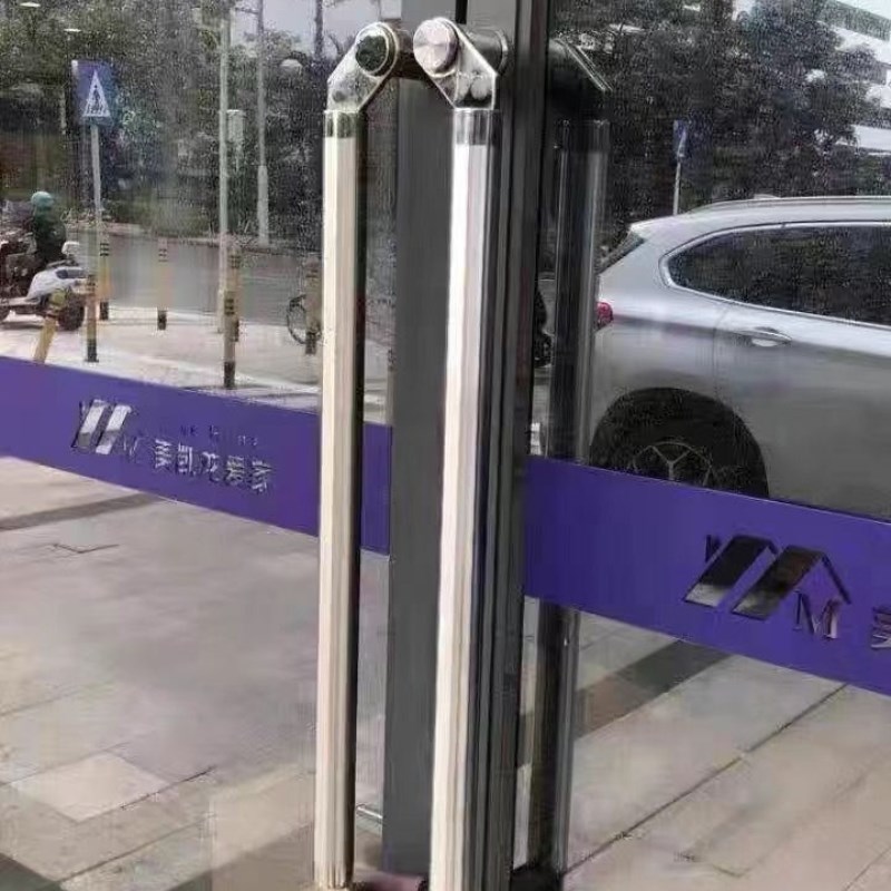 有无框玫瑰大木门把手黑钛金色推拉门把手加厚大拉手侧装有框门