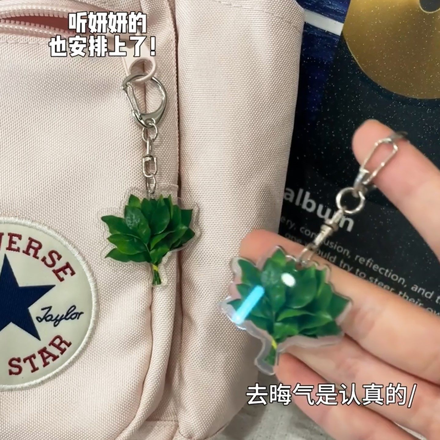 柚子叶挂件气亚克力双面书包挂件创意趣味送朋友闺蜜祝福礼物,服饰配件/皮带/帽子/围巾,包挂件,淘宝优惠券,粉丝福利购,淘宝优惠卷