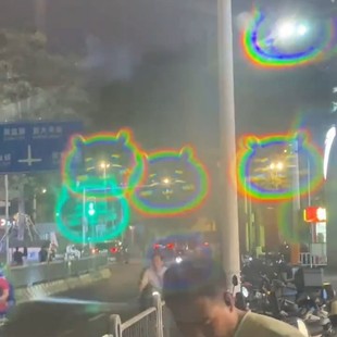 chiikawa吉伊卡哇烟花棒手持滤镜小卡动漫特效卡镭射闪光收藏卡片