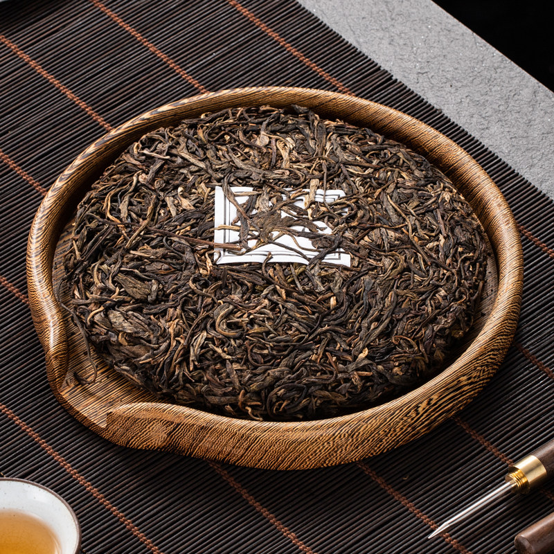 冠发鸡翅木d分茶盘普洱茶赏茶盘实木茶饼盒功夫茶具配件茶叶评审