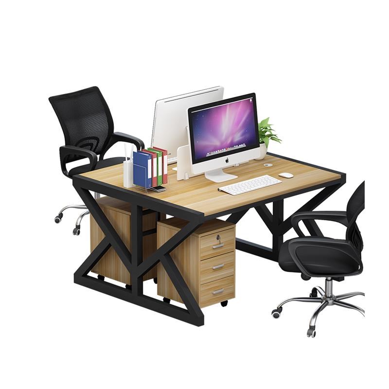 工位职员办公桌双人位面对面对坐一体桌4/6人台式电脑桌简约现代