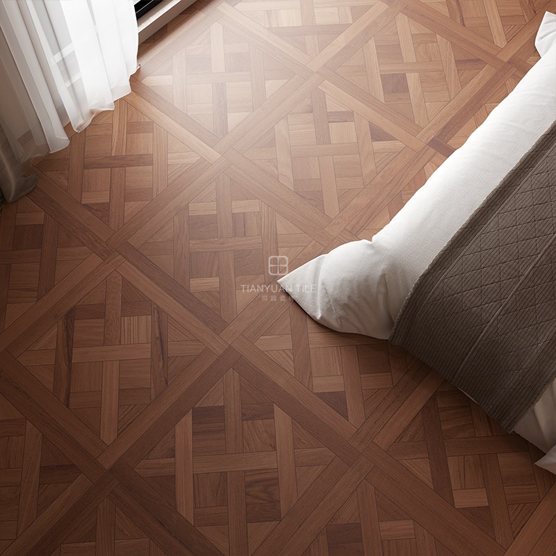 法式木纹拼花瓷砖 客厅卧室仿木纹地板砖防滑仿古砖全瓷耐磨