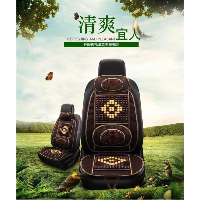 夏季汽车坐垫凉垫竹片透气货车座垫木F珠子单座主驾驶单个车上单