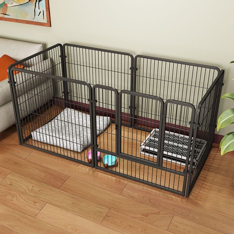 狗窝一室一卫一厅狗围栏室内狗窝栅栏H厕所一体R狗狗笼子中型犬围