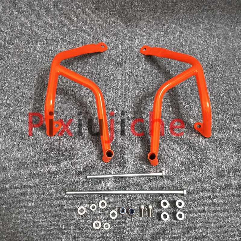 适用新款KTM DUKE3p90改装保险杠duke250护杠车身发动机防摔杠配