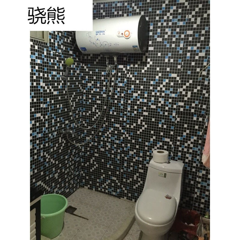 骁熊加厚pvc自粘粉色墙纸浴室厨房卫生间瓷砖防水防潮翻新贴纸磨